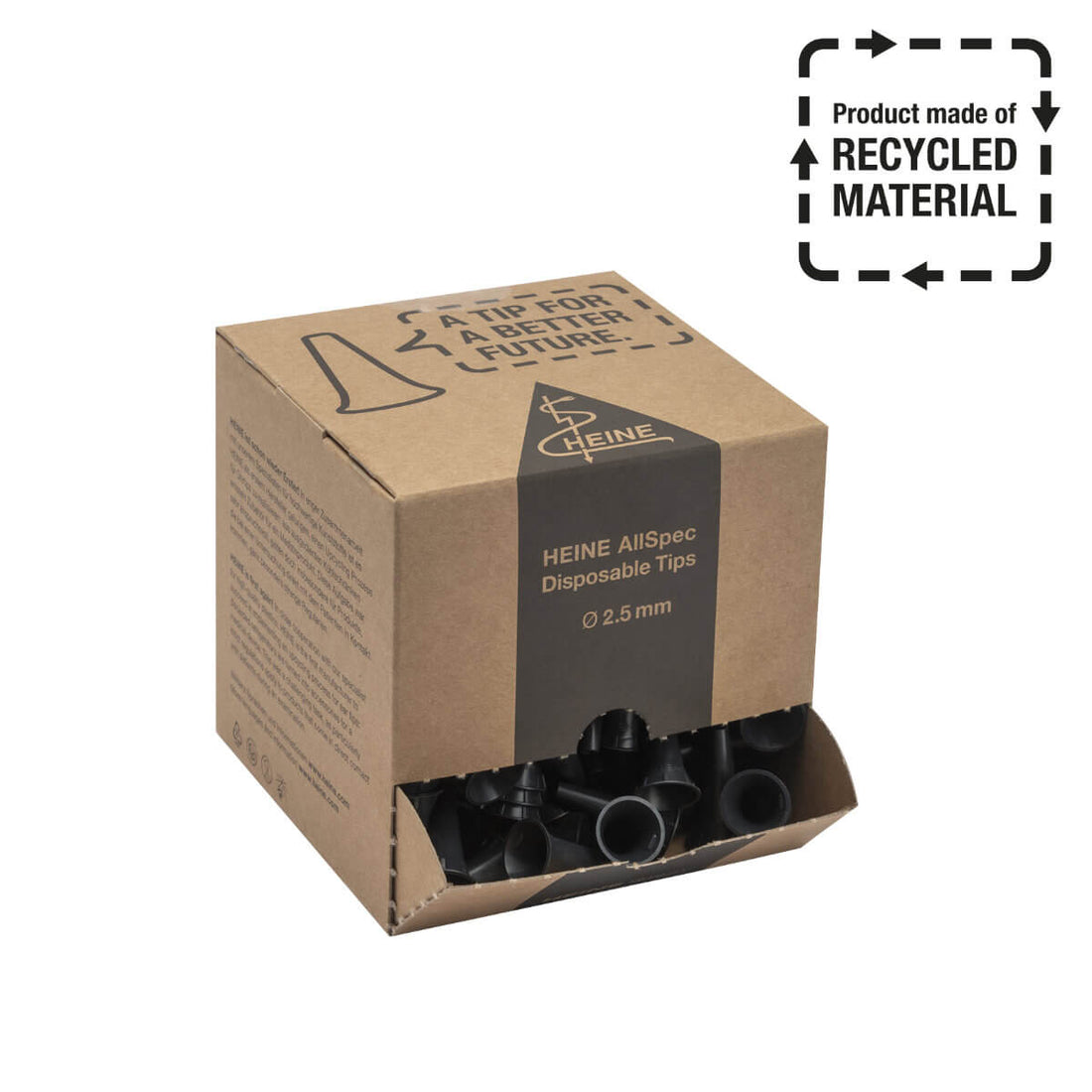 Spéculums Auriculaires HEINE AllSpec EcoTips Recyclables - 250 Pièces