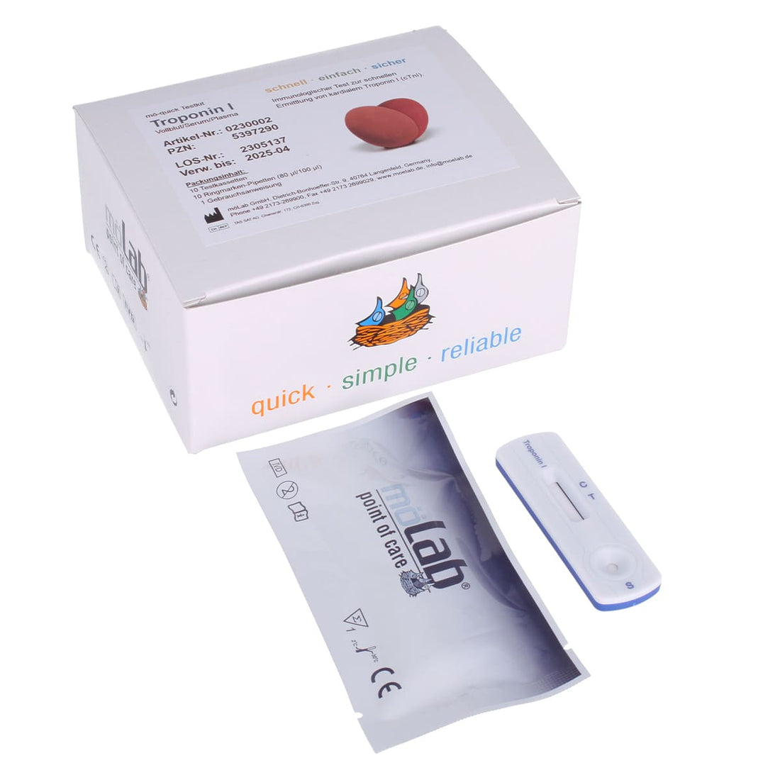 Test de troponine I qualitatif pour le diagnostic cardiaque précis