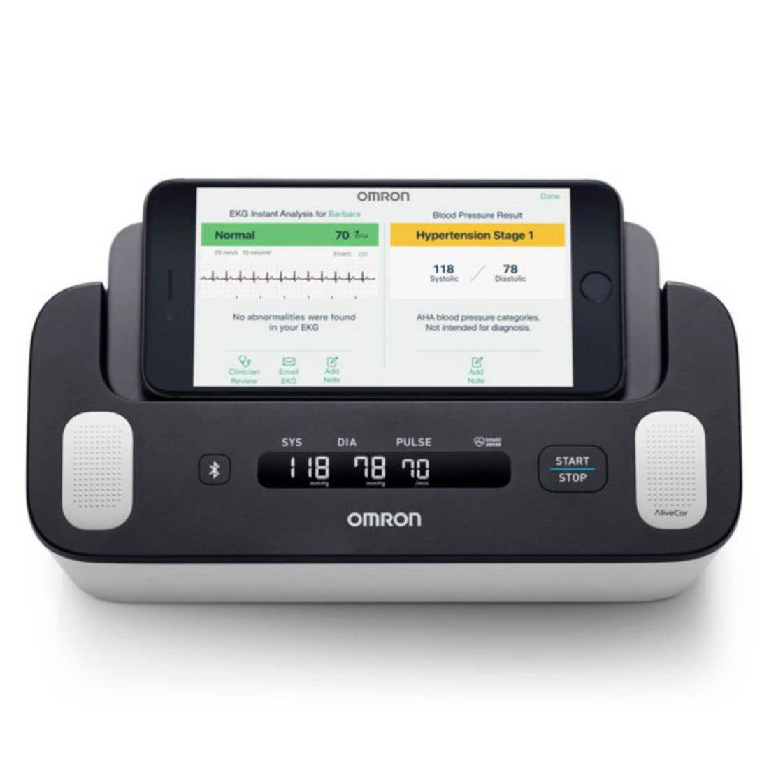 OMRON Tensiomètre &amp; ECG Complete - Appareil 2 en 1 Innovant