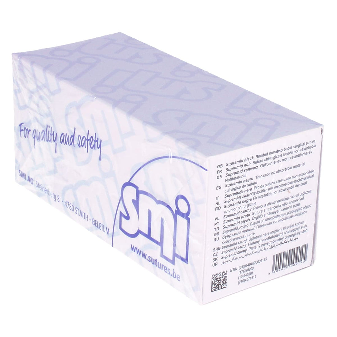 Matériel de Suture Supramid Black - Fil Multifilament en Polyamide