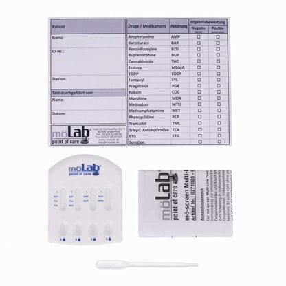 Test urinaire de dépistage anti-drogue Multi-Line de möLab