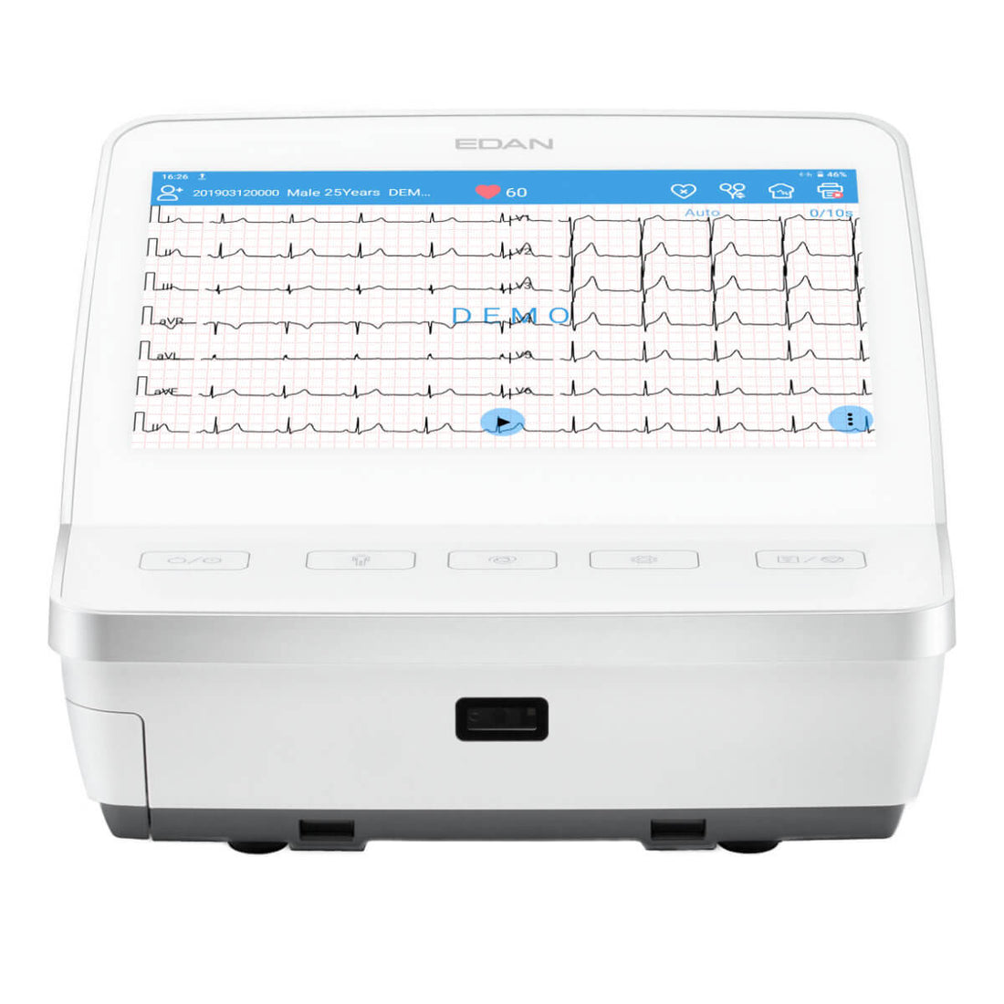 Électrocardiographe Portable EDAN ECG 12 pistes SE-1201 Pro