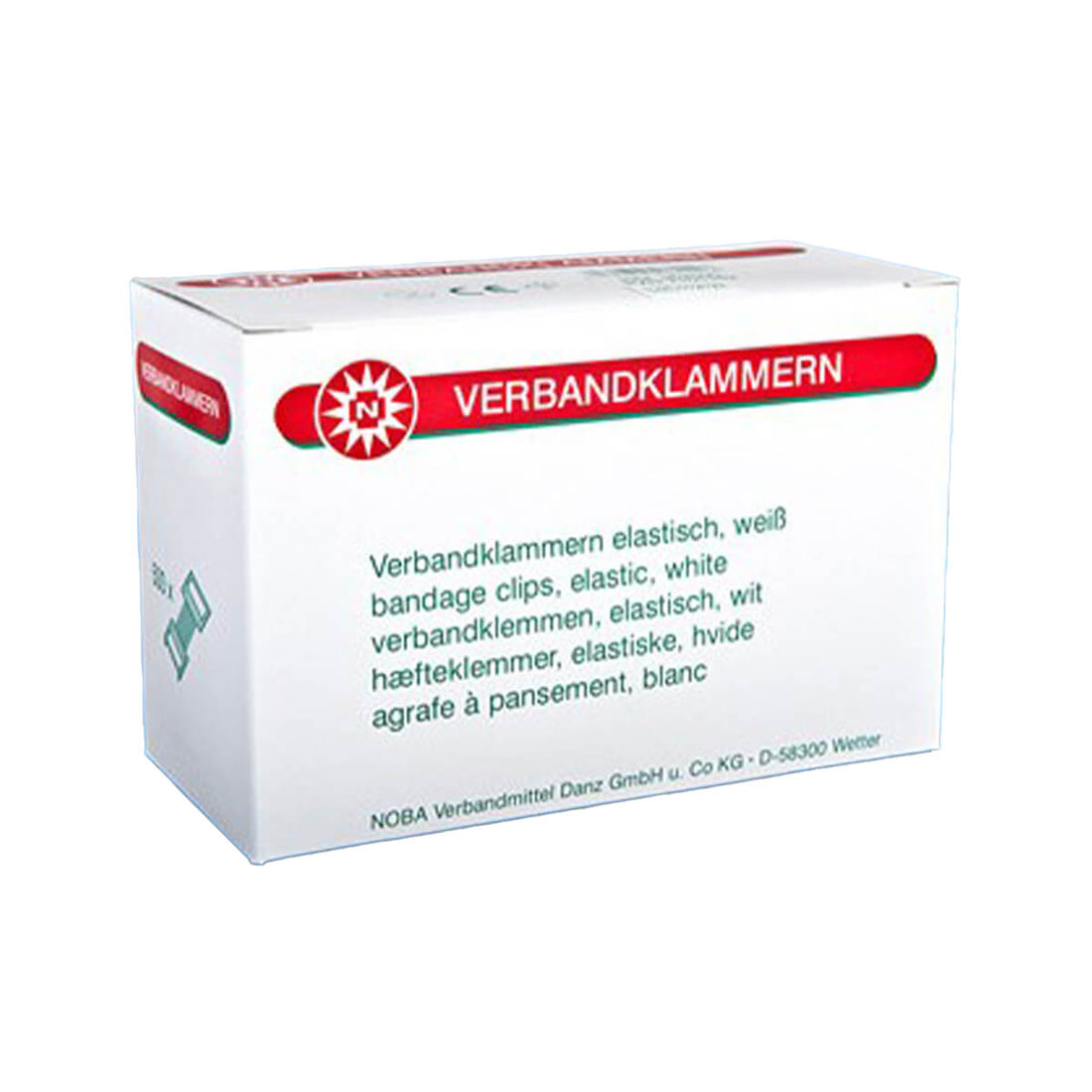 Agrafes de pansement NOBAMED en aluminium pour bandages élastiques