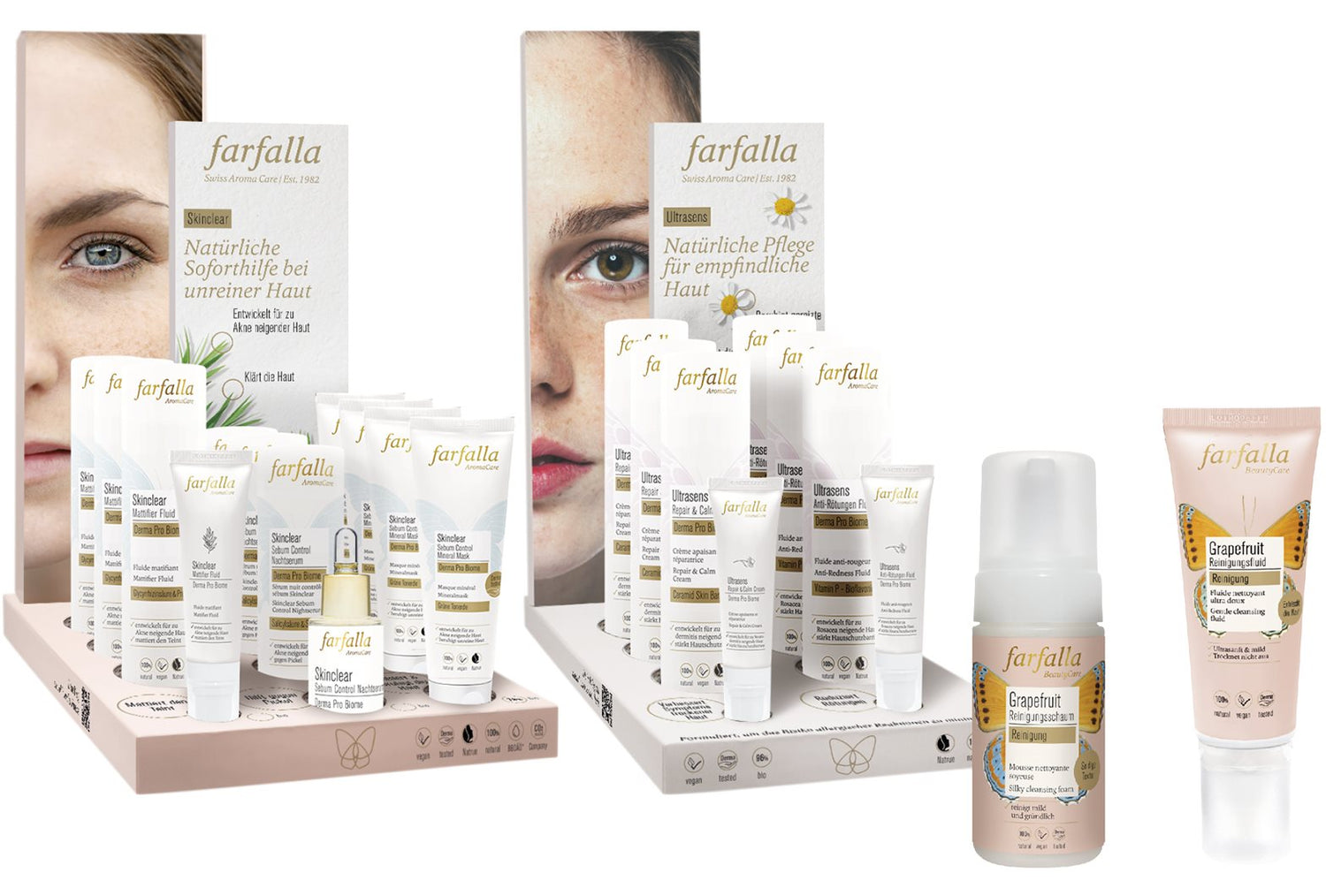 FARFALLA Kombi-Angebot Skinclear &amp; Ultrasens | Coffret