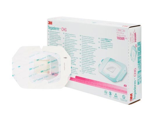 3M Tegaderm CHG Pansement Antiseptique 10x12cm 25 Pièces