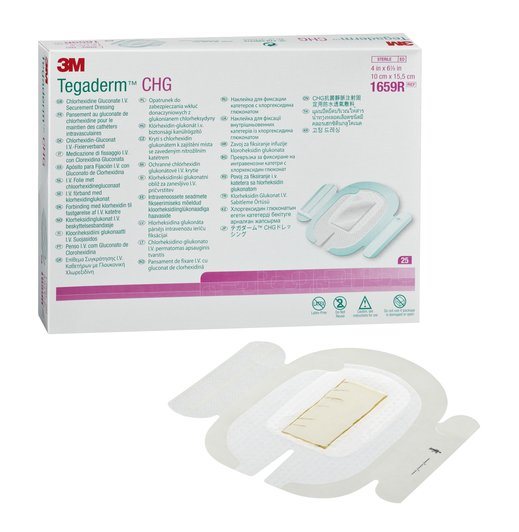 3M TEGADERM CHG Pansement 10x15.5cm | 25 pièces
