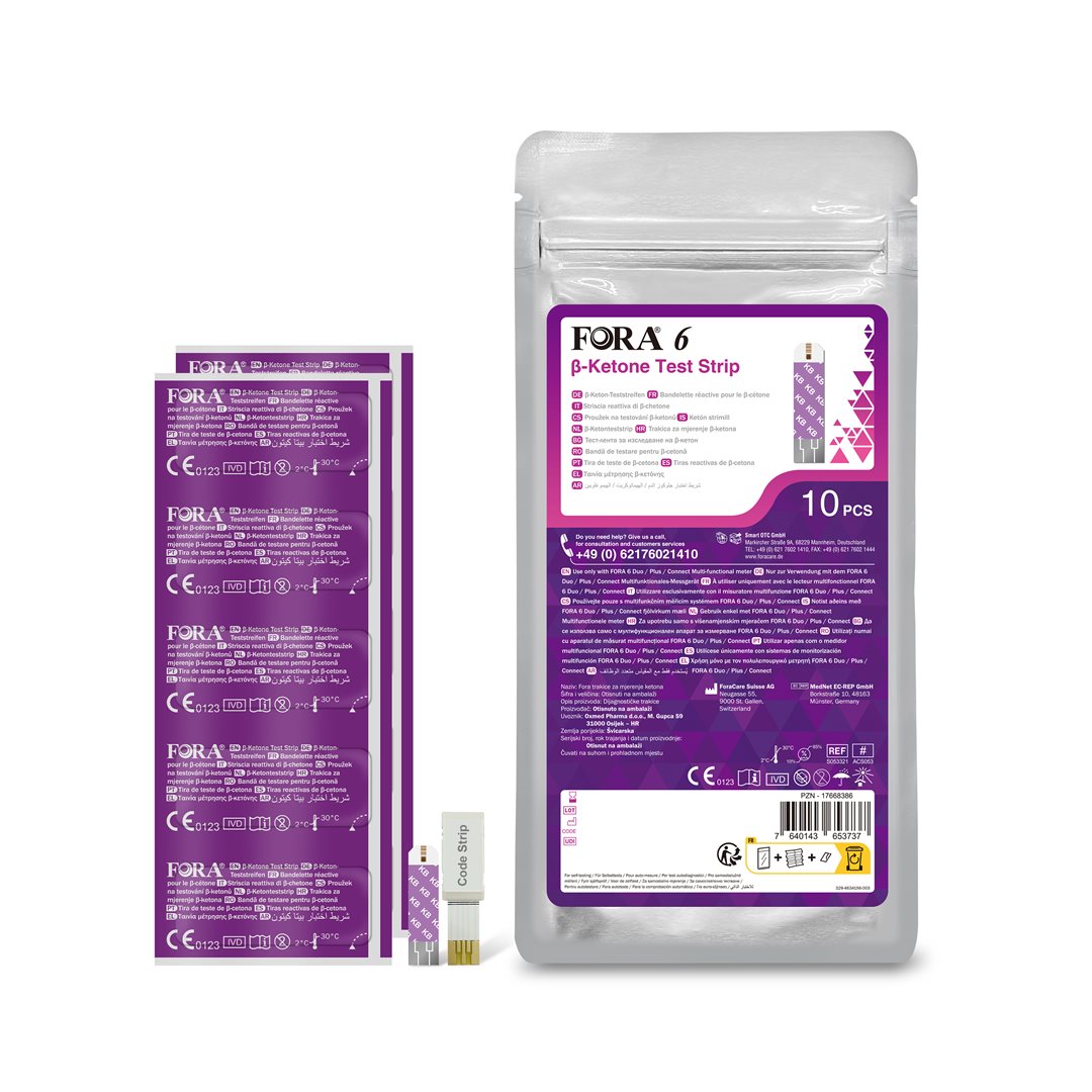 FORA 6 Test Cétones 10 pièces | Diabète
