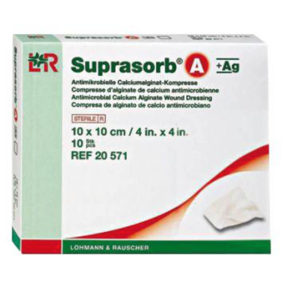 Compresses Suprasorb A + Ag Antibactériennes pour Soins de Plaies