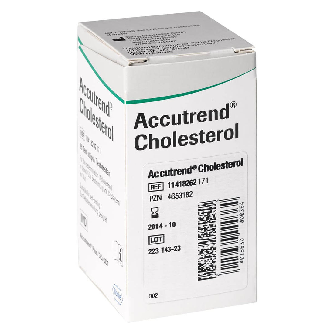 Bandelettes de test Accutrend Cholesterol - Diagnostic Précis et Rapide