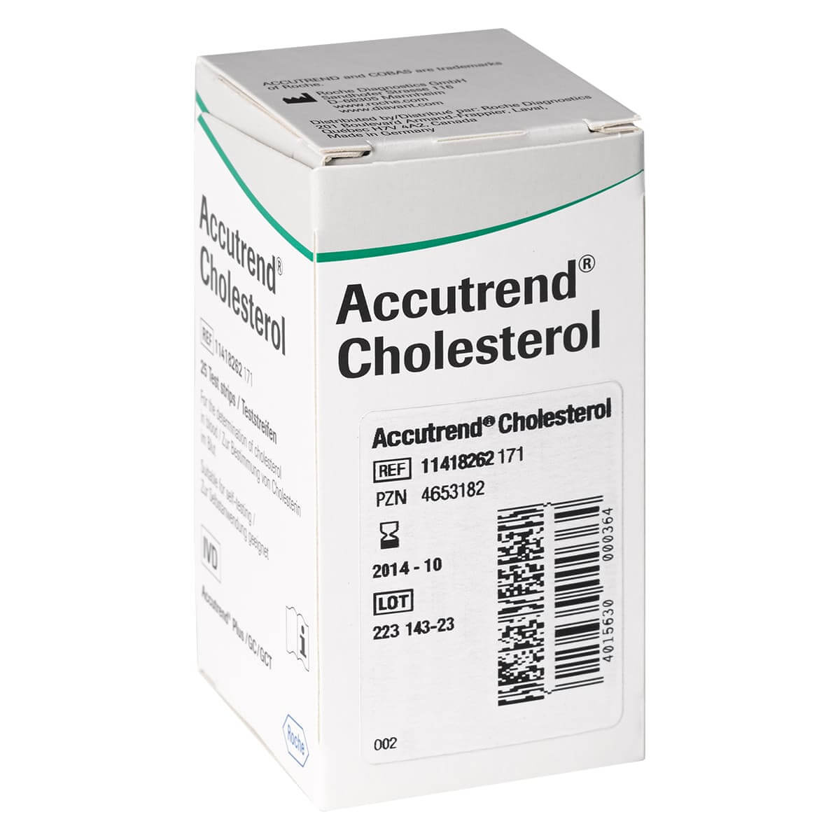 Bandelettes de test Accutrend Cholesterol - Diagnostic Précis et Rapide