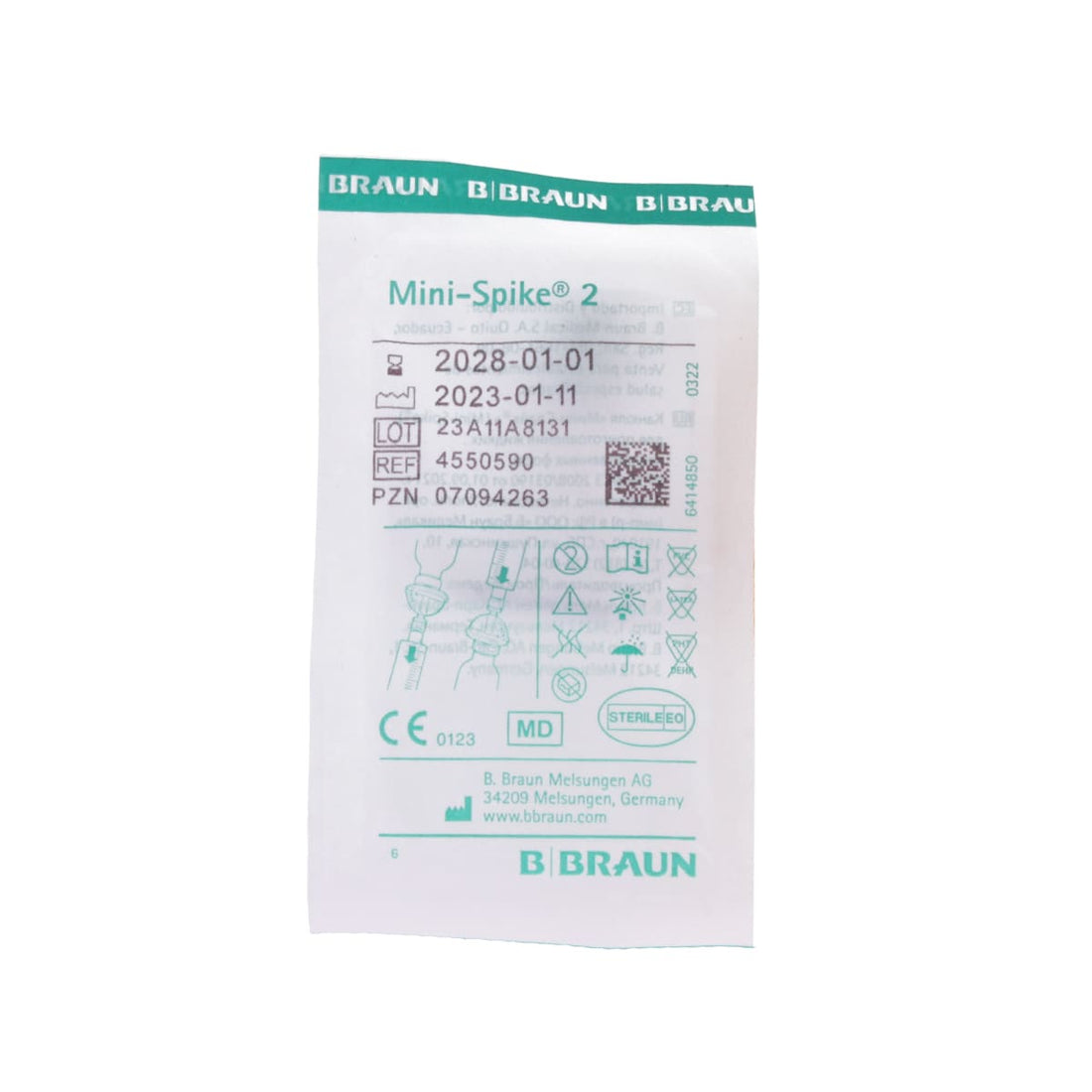 B. Braun Mini Spike 2 pour Transfert de Liquides Médicaux