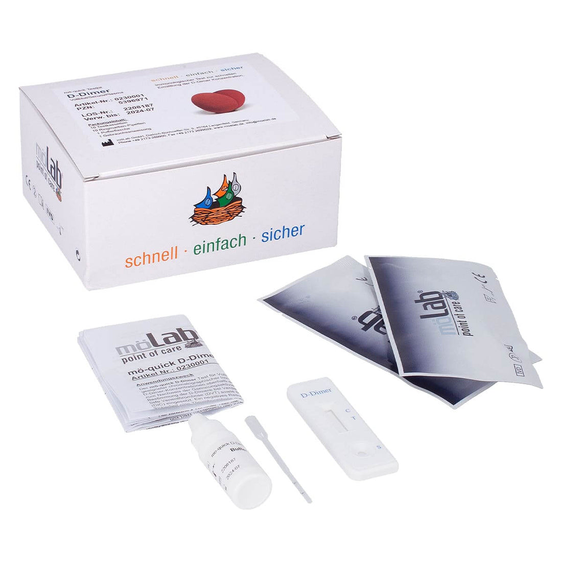 Test Rapide D-Dimer möLab - Détection Qualitative Efficace