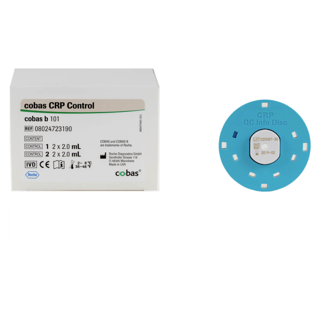 Kit de Contrôle CRP Roche pour le Système cobas b 101