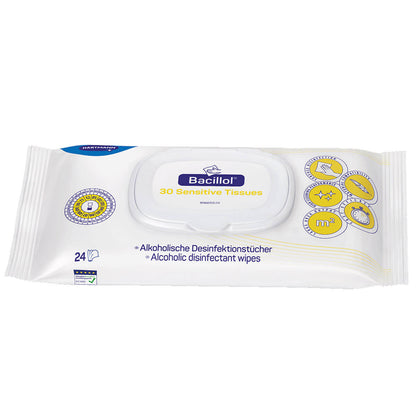 Lingettes Désinfectantes Bacillol 30 Sensitive - Paquet de 24