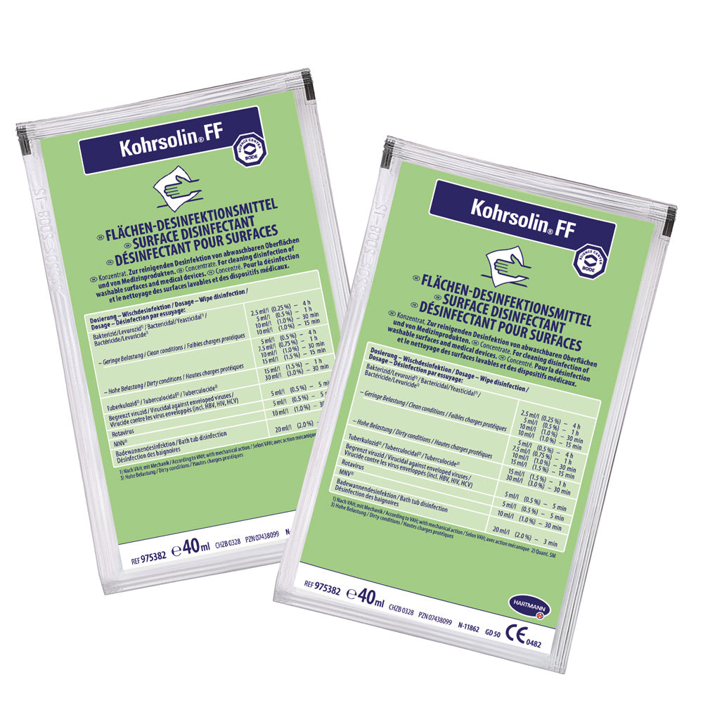 Désinfectant puissant Kohrsolin FF pour surfaces | 40 ml | Écologique