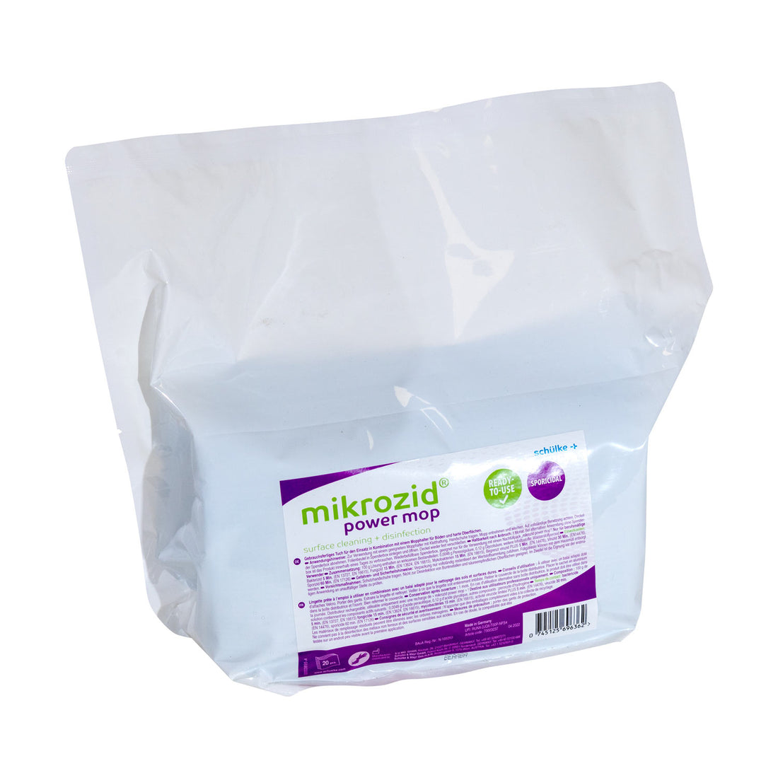 Recharge mikrozid® power mop - Désinfectant de surface prêt à l&