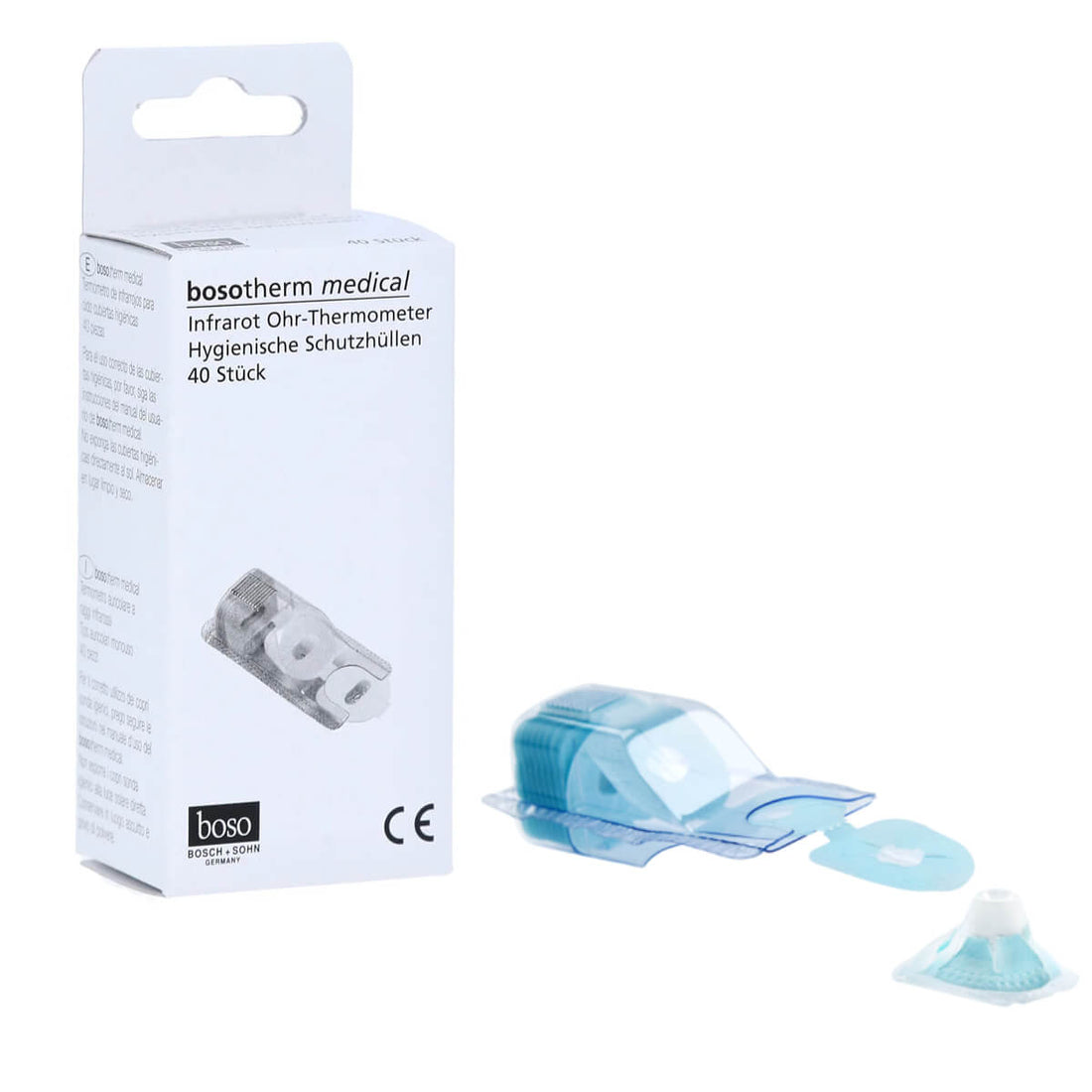 Housses de protection hygiéniques pour thermomètres auriculaires boso