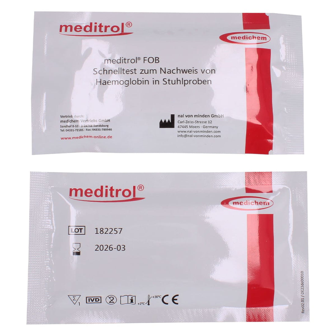 Test de selles meditrol FOB pour diagnostic précoce du cancer