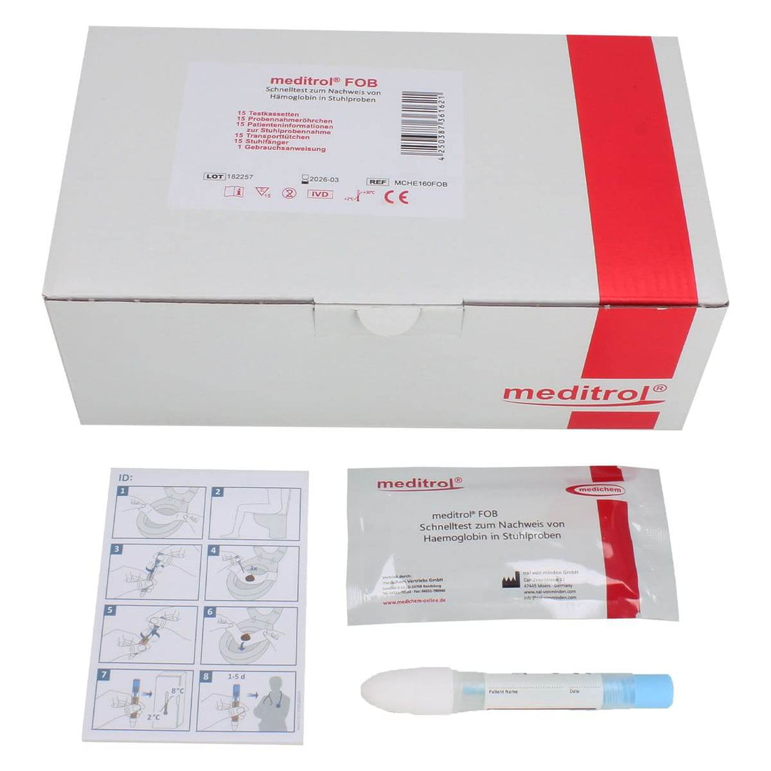 Test de selles meditrol FOB pour diagnostic précoce du cancer