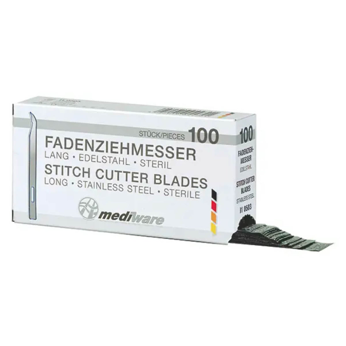 Couteaux Chirurgicaux Stériles Servoprax pour Couper Sutures Blanches