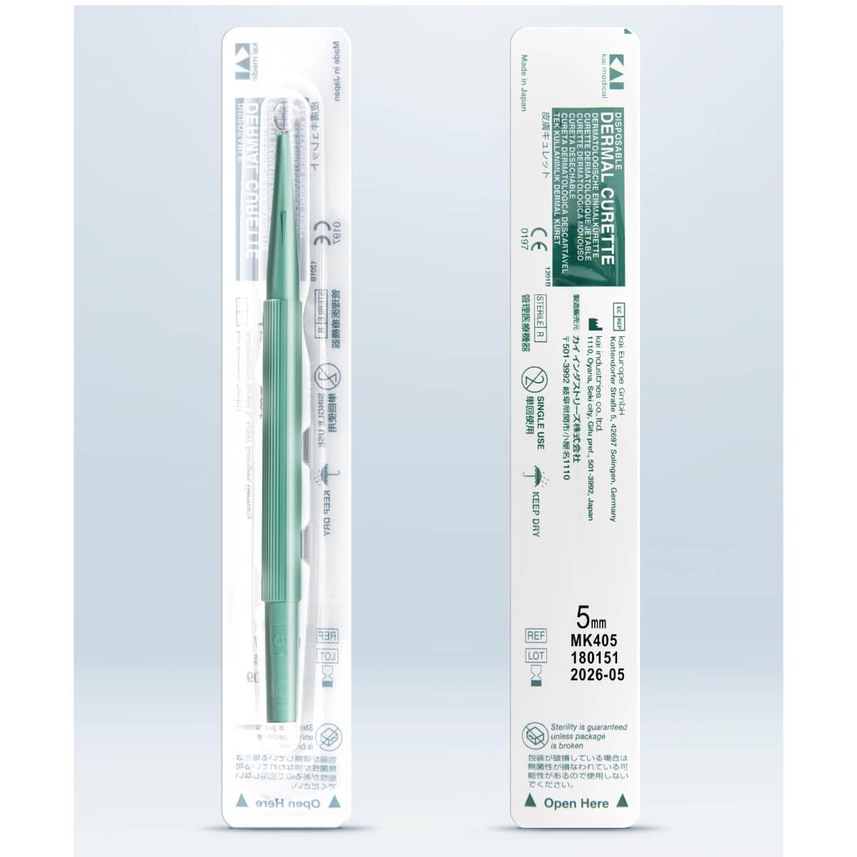Curettes cutanées stériles KAI MEDICAL à usage unique
