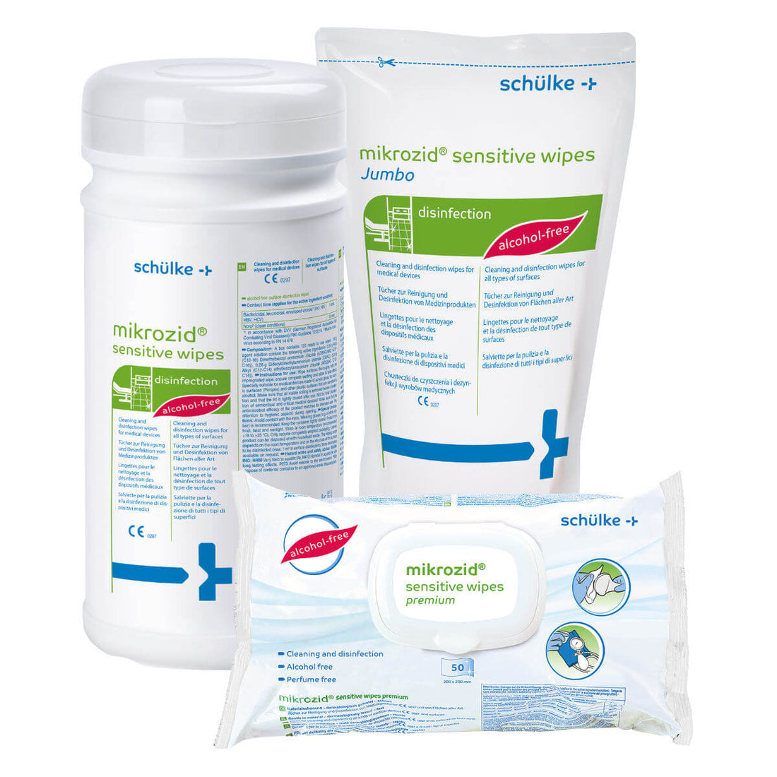 Lingettes Désinfectantes Mikrozid Sensitives de Schülke - 50 Unités