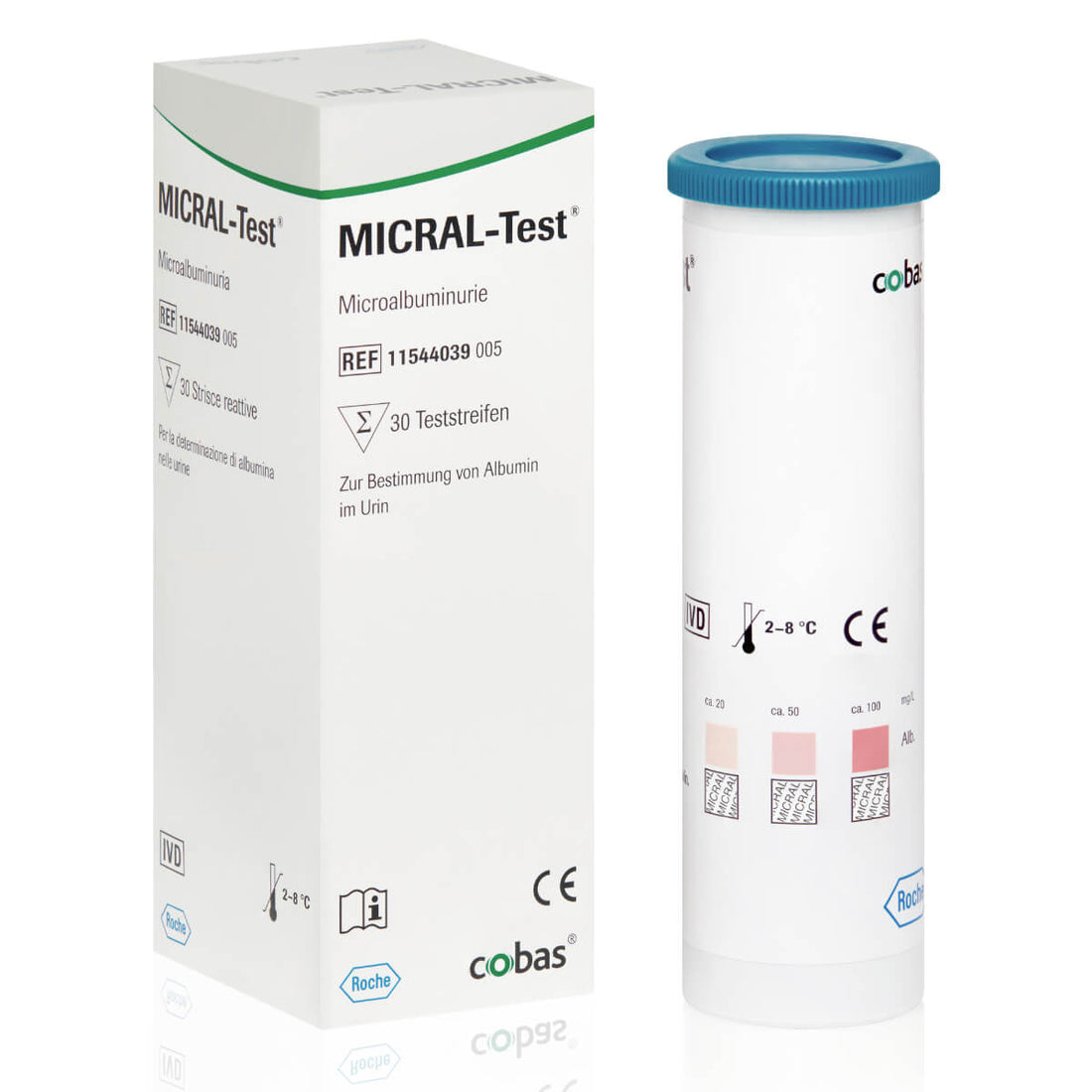 Bandelettes de Test Urinaire Micral de Roche - Détection Précoce de la Microalbuminurie