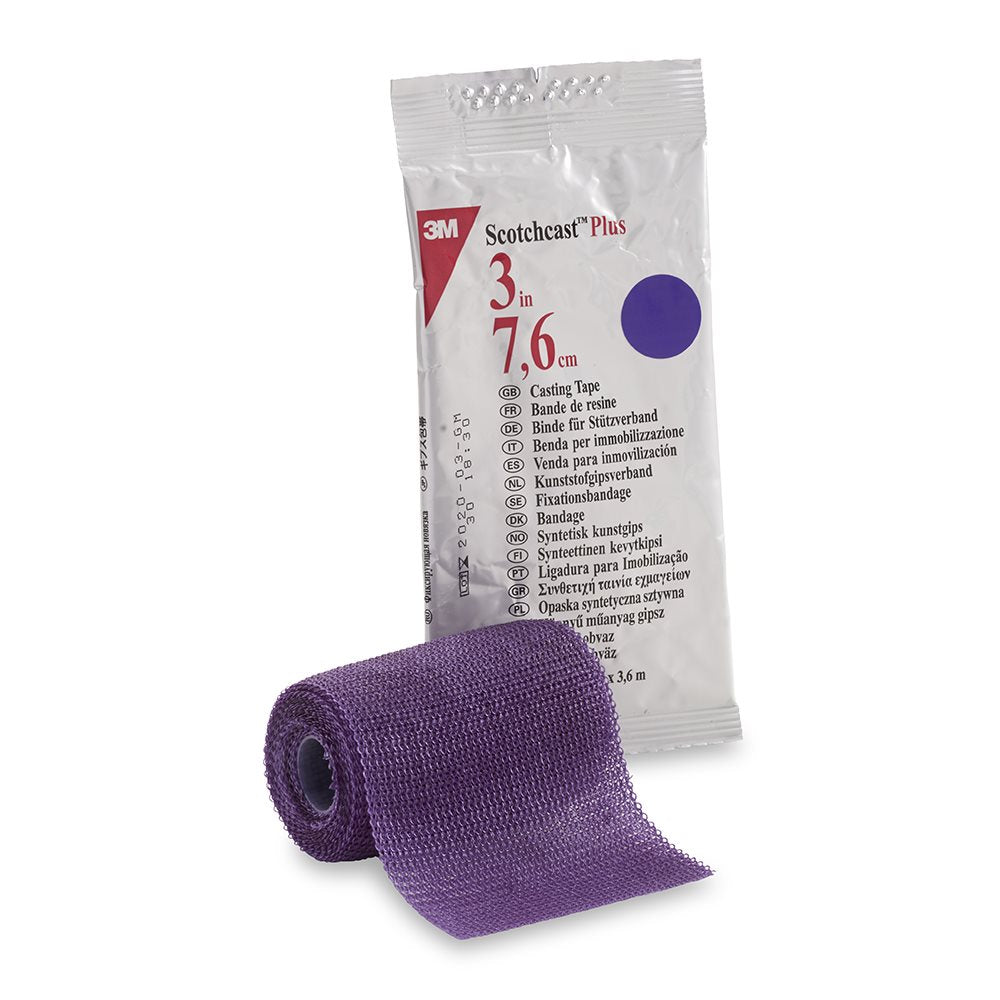 3M Scotchcast Plus Attelle 7.5cmx3.65m Lila | 10 pièces