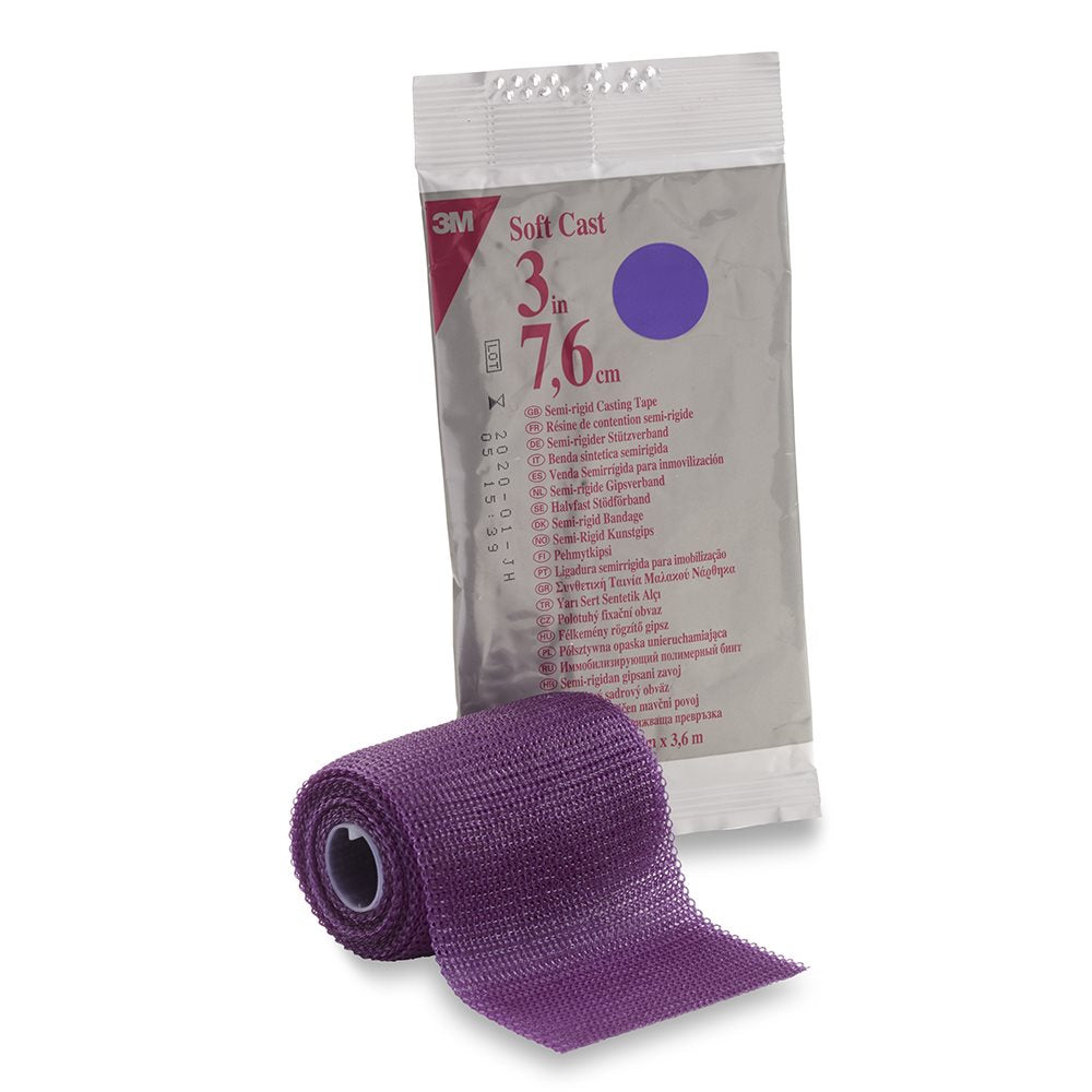 3M Scotchcast Softcast Attelle 7.5cmx3.65m Violet | 10 pièces