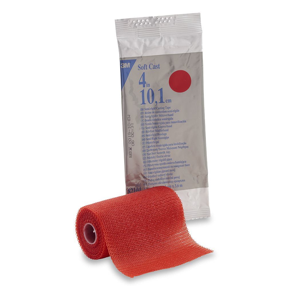 3M Scotchcast Softcast Attelle 10cmx3.65m Rouge | 10 pièces