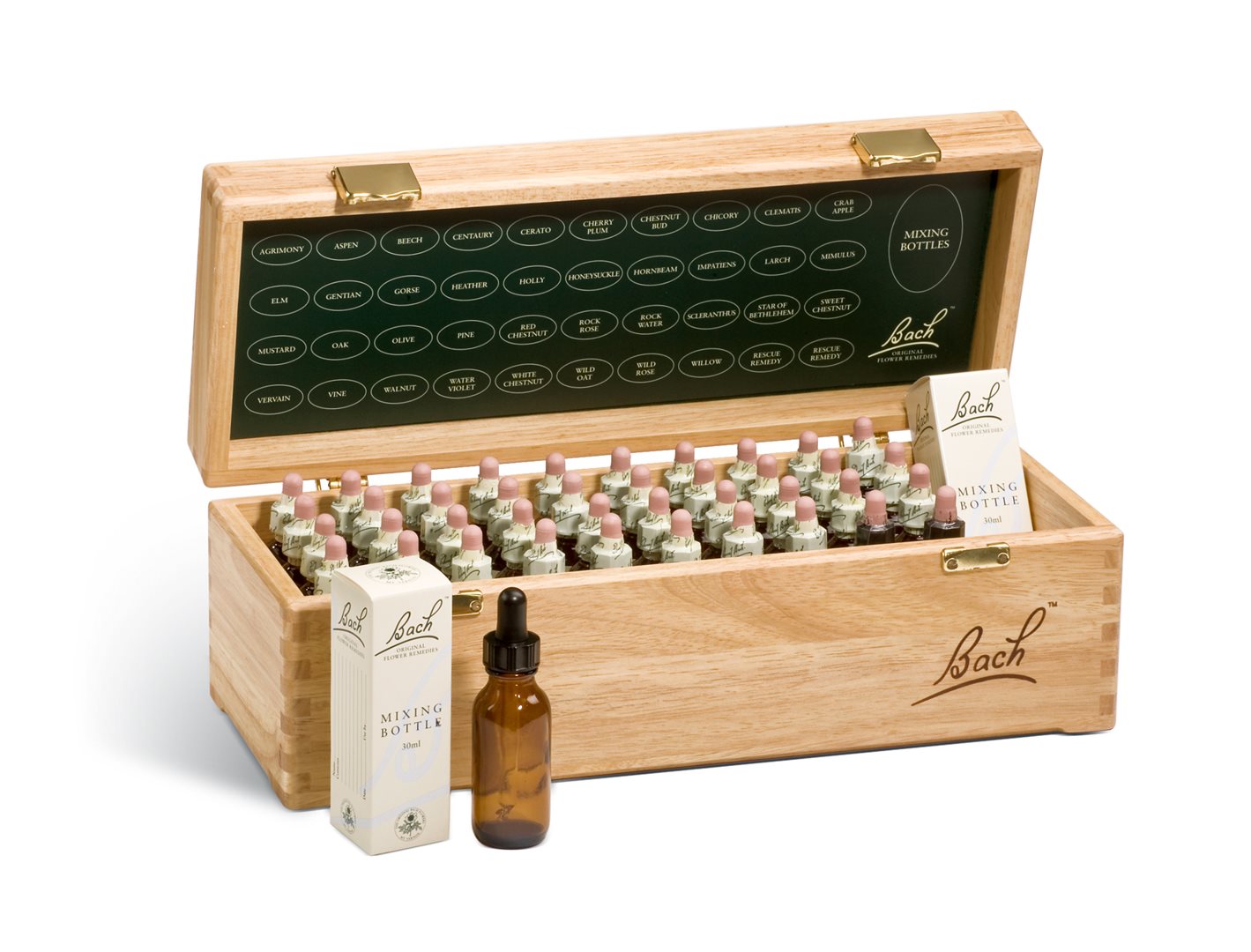 BACH-BLÜTEN Boîte bois 40x20ml | Fleurs de Bach