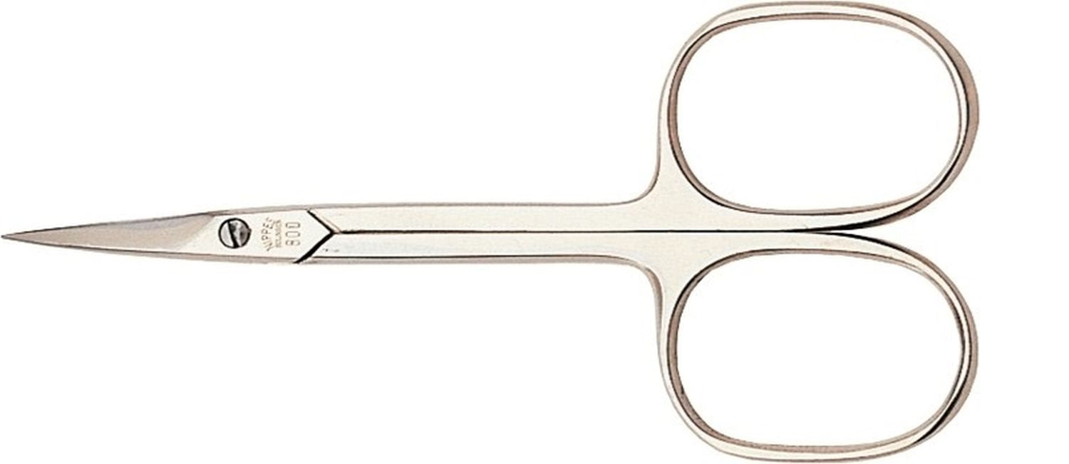 NIPPES Ciseaux Cuticules 9cm Pointus Nickelés Soin Manucure | Outil Professionnel