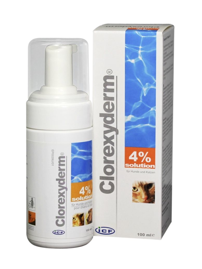 CLOREXYDERM Solution 4% 100ml | Usage vétérinaire