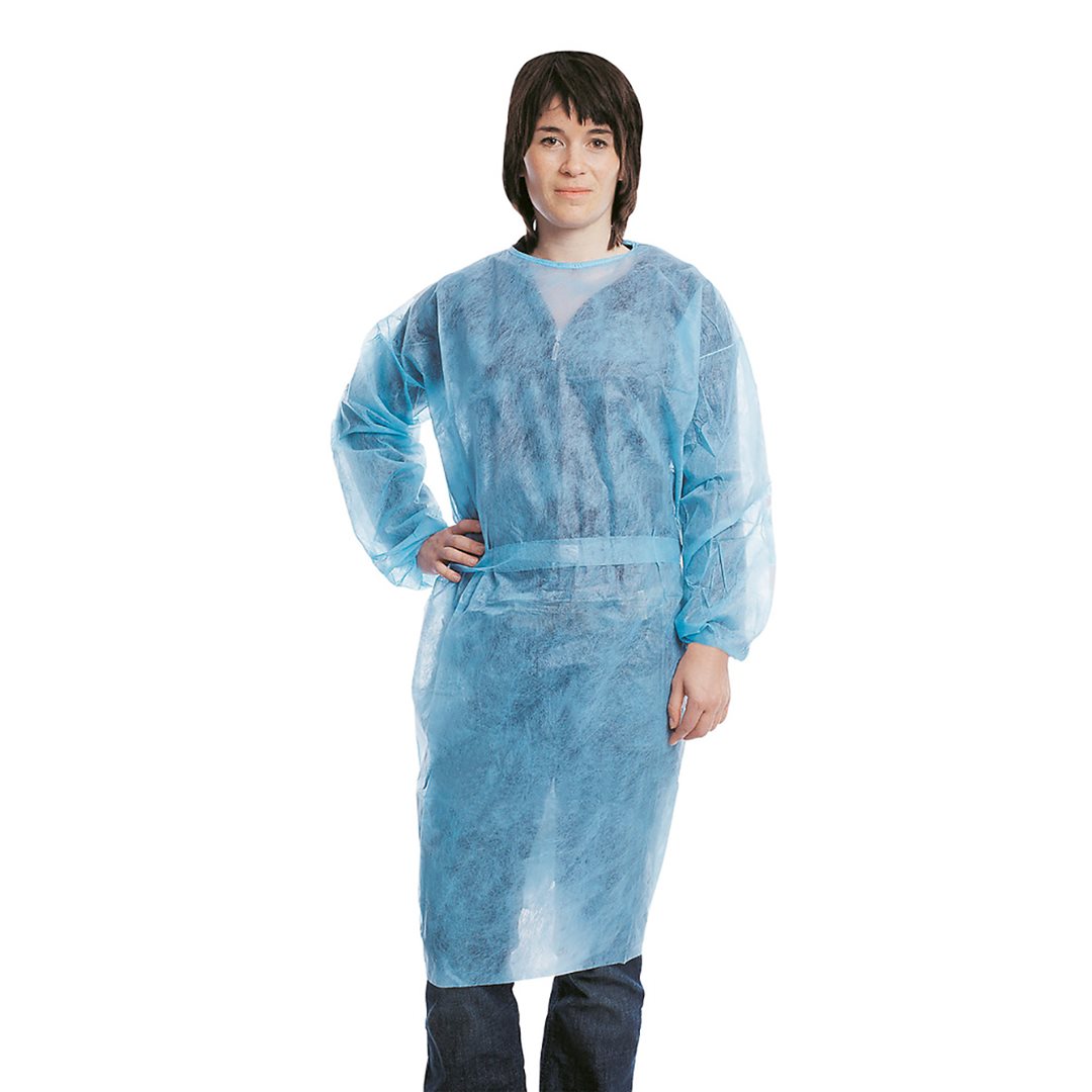 FOLIODRESS Blouse Isolante Stérile Bleu | Lot de 50 Pièces
