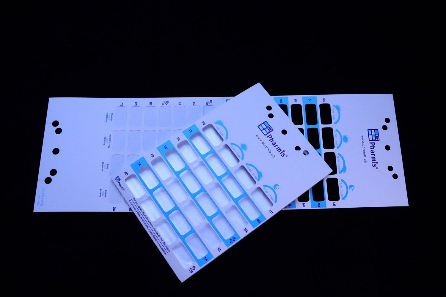 PHARMIS Blisterkarten Quattro Hot | 500 pièces
