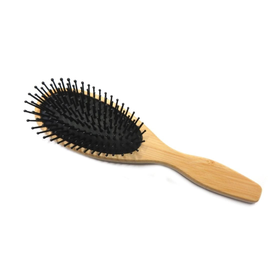HERBA Bambusbürste Oval Pneumatic | Massage Cuir Chevelu