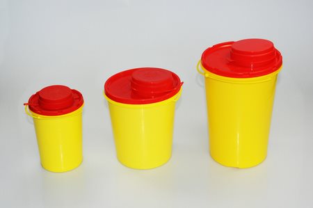 AMPRI Boîte pour Canules 2L Jaune/Rouge | Sécurité &amp; Hygiène