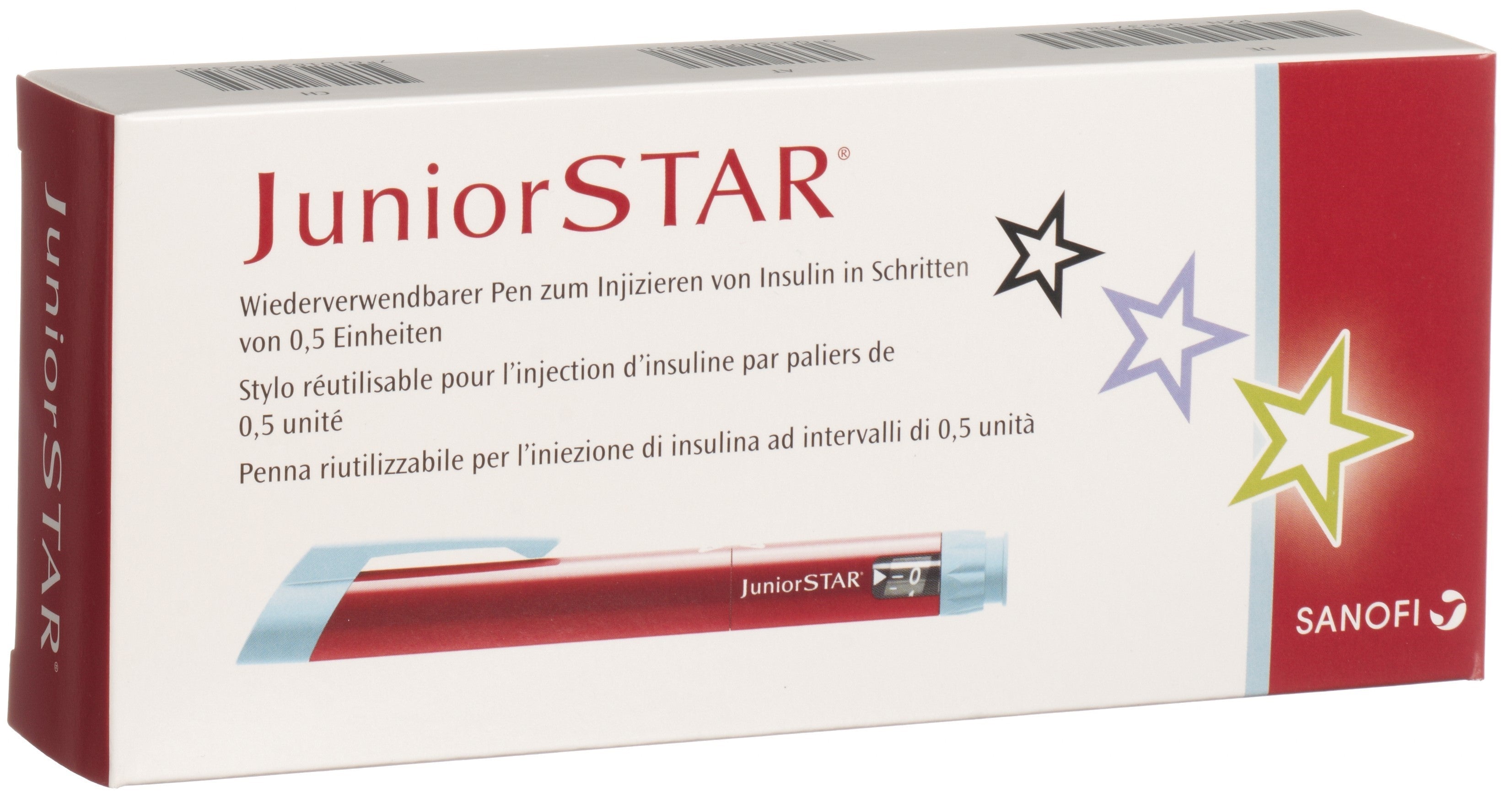 JUNIORSTAR Lantus/Apidra Insulinpen | Rouge