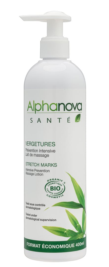 ALPHANOVA SANTÉ Prévention Vergetures Bio 400ml | Élasticité Peau