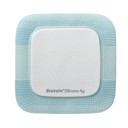 BIATAIN Silic Ag Mousse Pansement 17.5x17.5cm | 5 pièces
