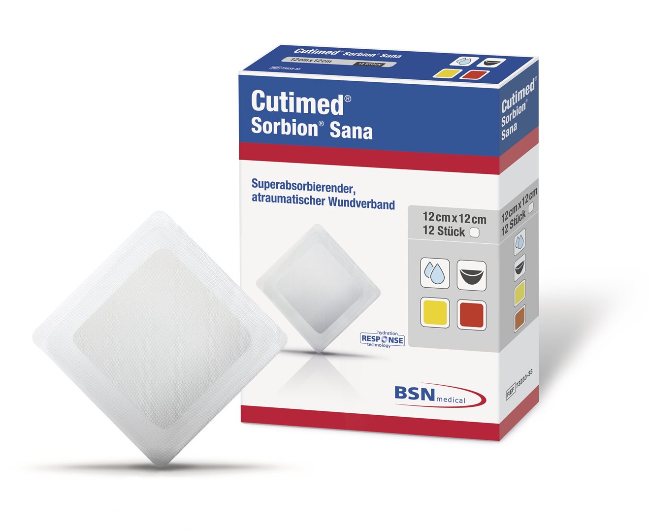 CUTIMED Sorbion Sana Pansement 22x12cm | 25 pièces