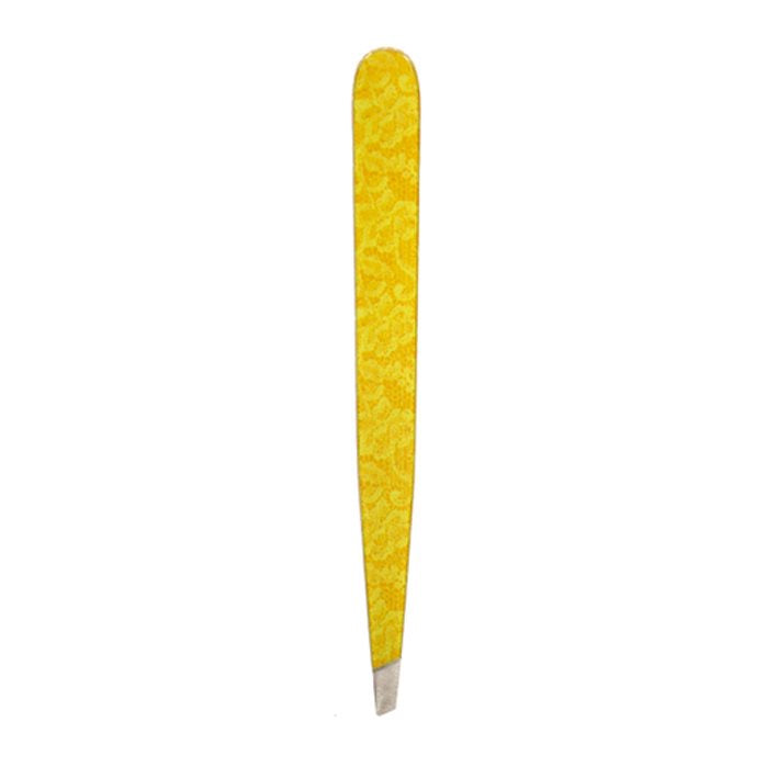 HAUSMANN Pinzette oblique Broderie jaune | Précision