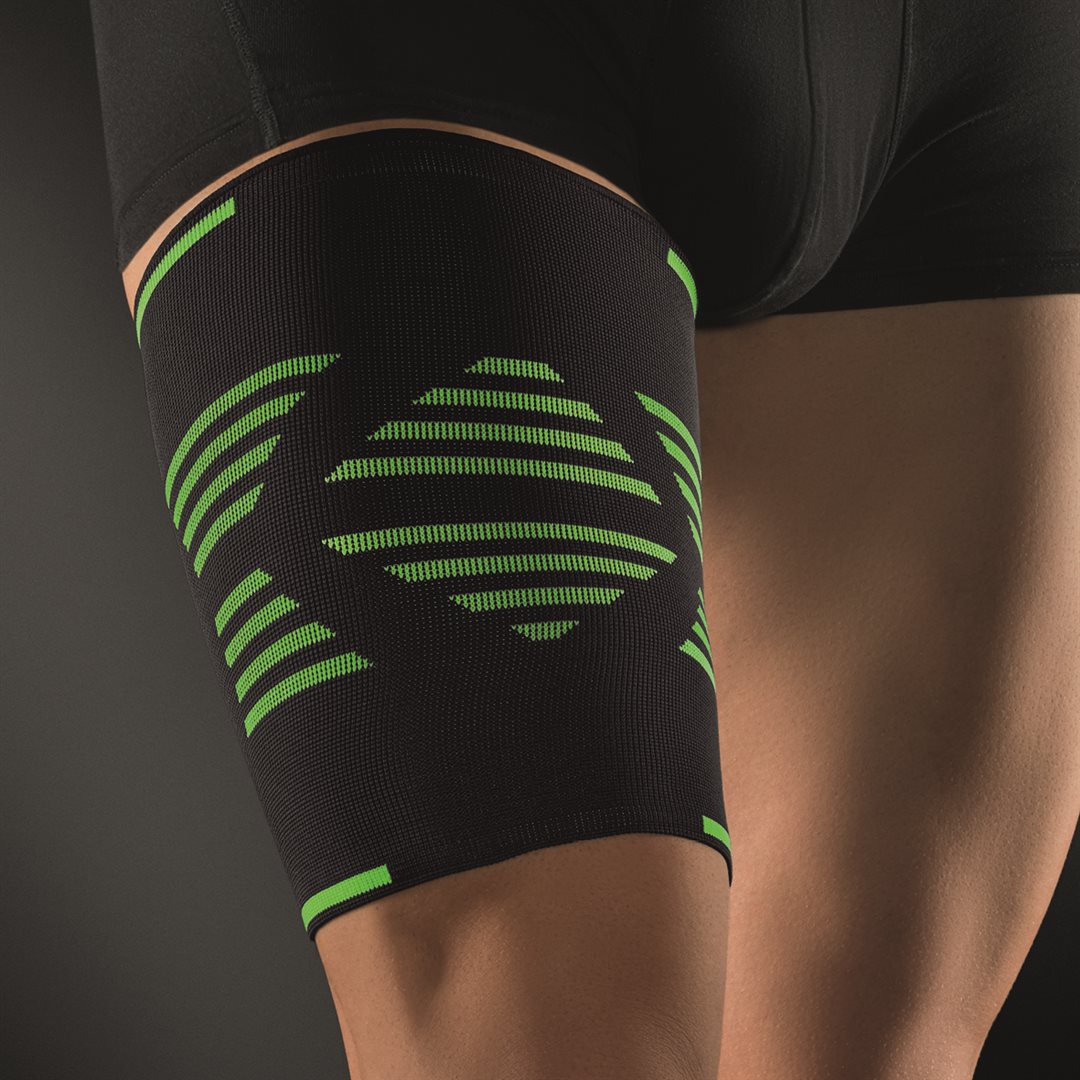 BORT ActiveColor Sport Cuisse M Noir/Vert | Soutien