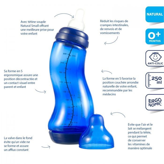 DIFRAX S-Flasche 250ml Standard Biberon | Bébé