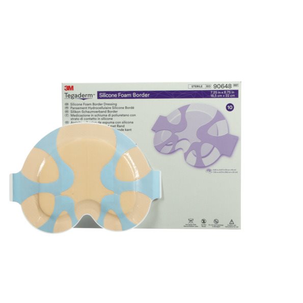 3M TEGADERM Silikon-Schaumver Pansement 18.5x22cm | 5 pièces