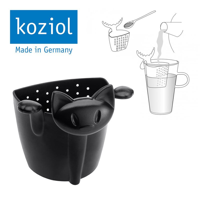 HERBORISTERIA Passoire Koziol Miaou Noir | Cuisine &amp; Maison