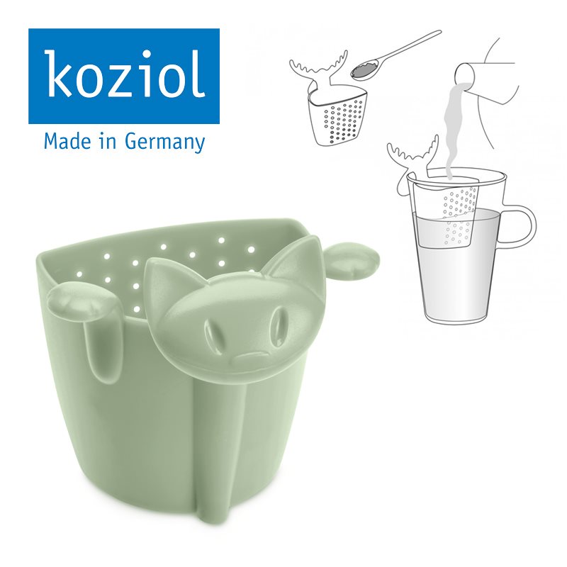 HERBORISTERIA Passoire Miaou Koziol Mint pour Infusion | Accessoire Cuisine