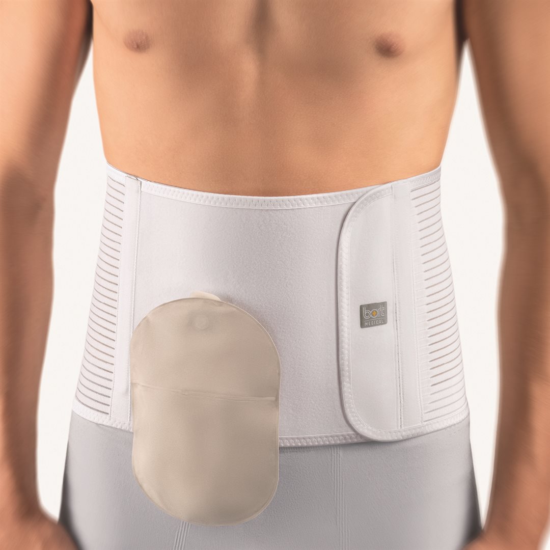 BORT Vario Stoma-Bandage Blanc 22cm | Maintien