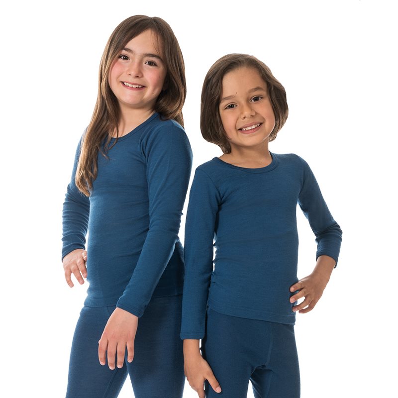 EUSANA Kinder Leibchen Manches Longues | Marine