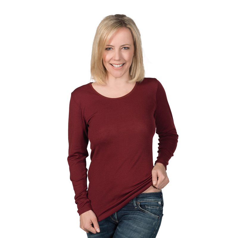 EUSANA Leibchen Long Femme Bordeaux | Confort